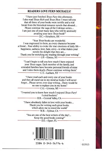 Texas Sunrise 0345367766 Book Cover