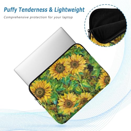 Funda para portátil 13-14 pulgadas con patrón girasol miniatura 5