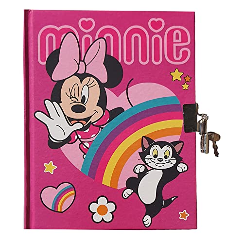 CARTOON DIARIO SEGRETO MINNIE MOUSE CON LUCCHETTO DISNEY BAMBINA - WD21722