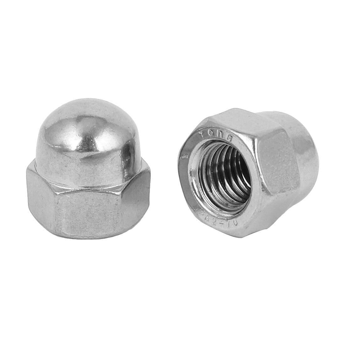 Tool Parts and Accessories M14 Thread Dia 304 Stainless Steel Dome Shape Head Cap Acorn Hex Nut 2pcs (#CN-140824-06406)