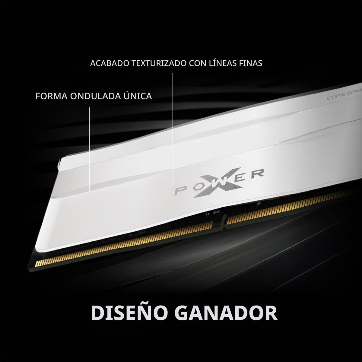 SP Silicon Power XPOWER Zenith - Memoria RAM DDR5 no RGB de 32 GB (2 x 16 GB) CL36 6000 MHz, compatible con Intel XMP/AMD Expo UDIMM, color blanco, SP032GXLWU60FFDG