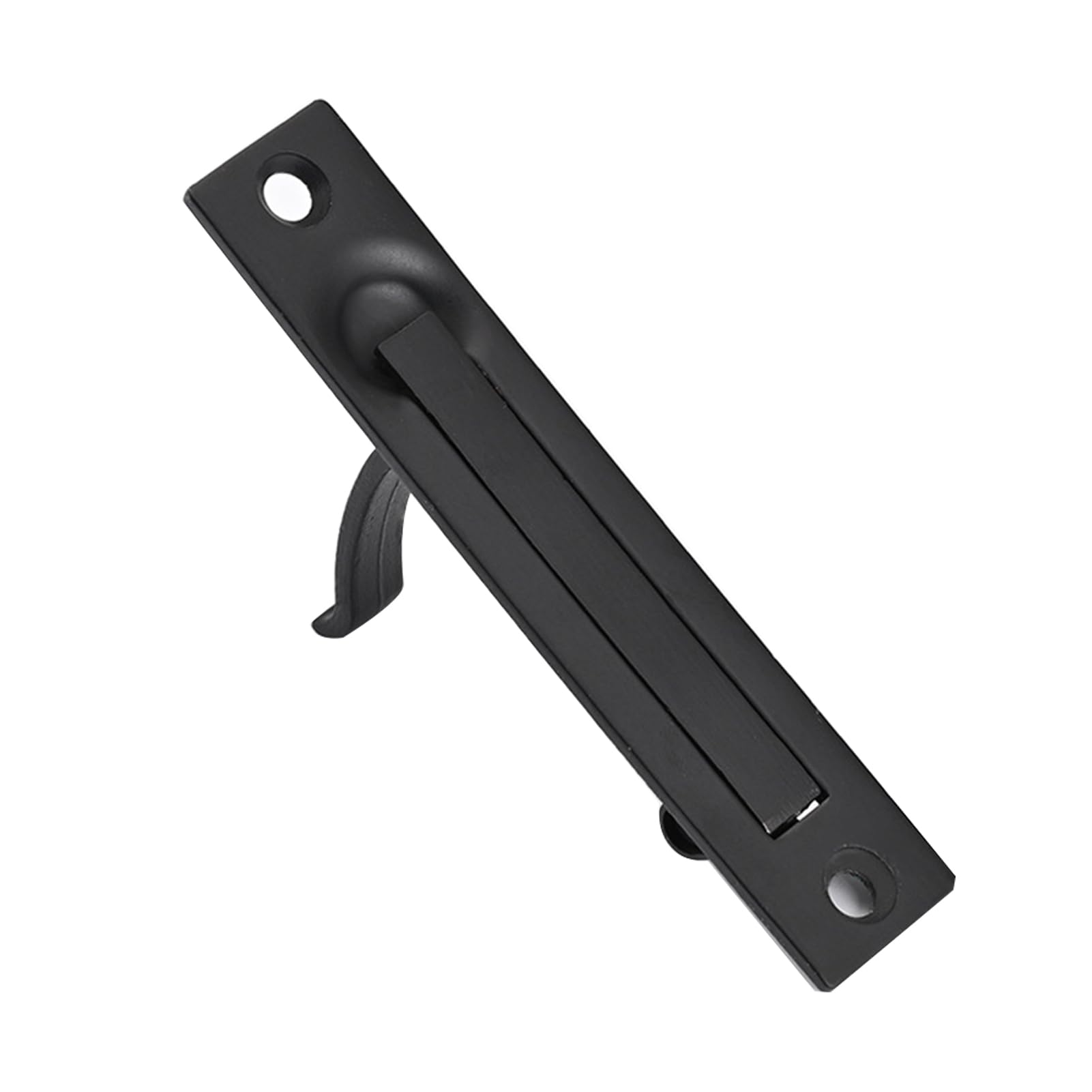 DSWZLQDXB Sliding Door Pull Recessed Cabinet Handles zinc Alloy Drawer Knob Slotted for Cabinets Furniture Door Levers,Flat Handle Square Flush (Black)