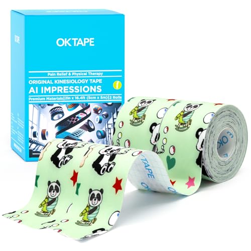 OK TAPE Nylon Digital Printed Kinesiology Tape, Elastic Sports At...