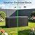 LAUSAINT HOME 320 Gallon Resin Deck Box, Package Delivery Box with Lockable Lid, Waterproof Outdoor Storage Box For Garden Tools, Patio Cushions(320 Gallon,Black)