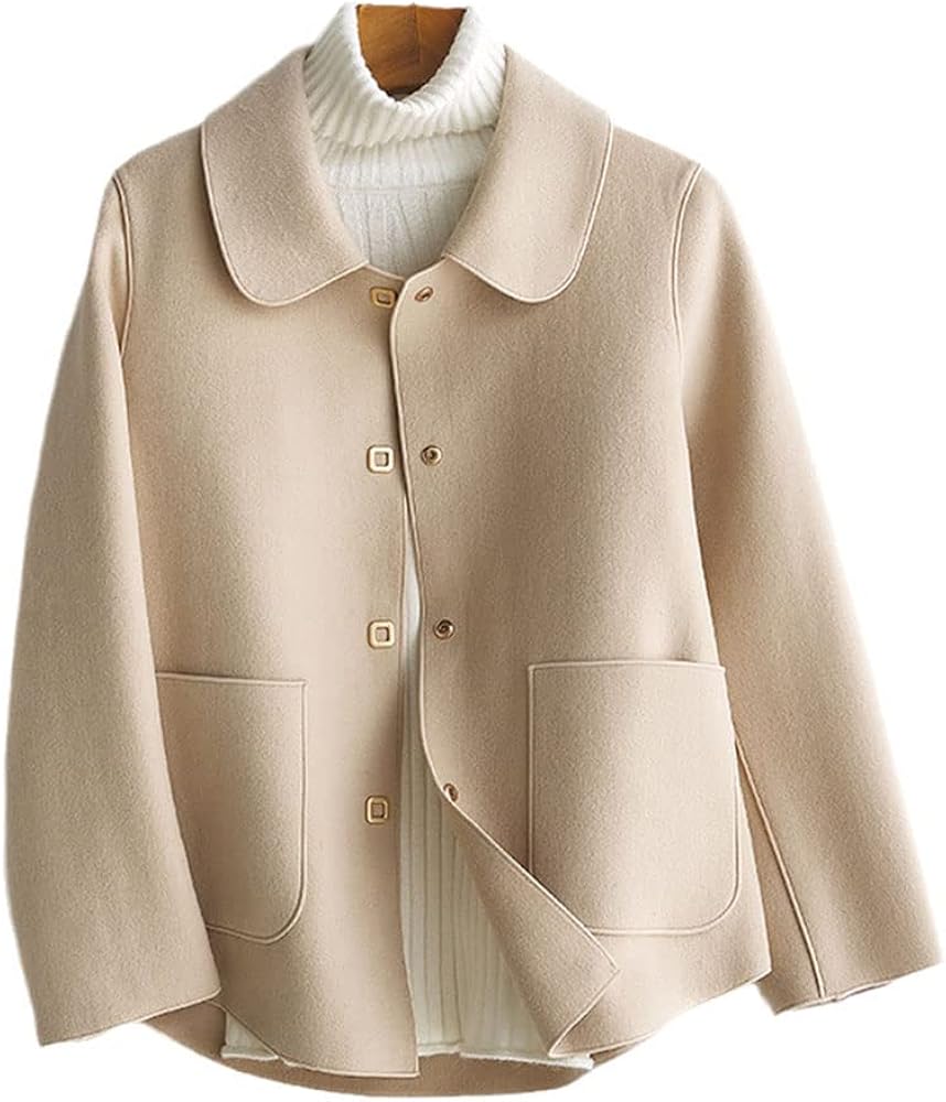 Winter Coat Women Wool Jacket Autumn Double-Sided Cashmere Female