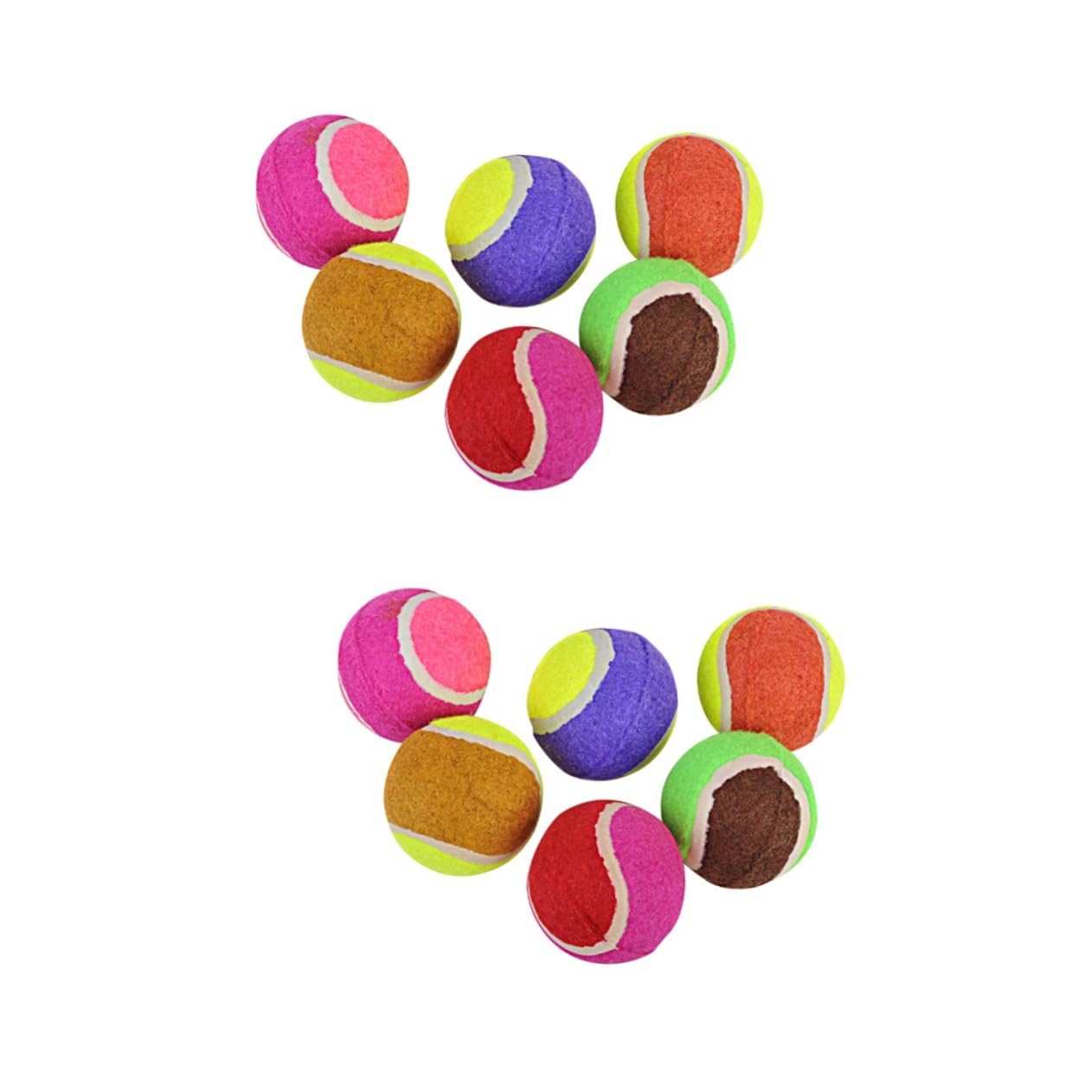 FRCOLOR Juguetes para niños pequeños 12 Piezas Juguetes para Mascotas Animales de Peluche esponjosos Juguetes de Peluche pequeños Juguetes para Masticar para Perros Bolas de Juguete para Gatos Acceso