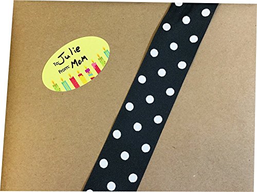 Birthday Gift Tag Stickers 1 1/2 X 2 1/2 Inch 100 Adhesive Labels #TOP2