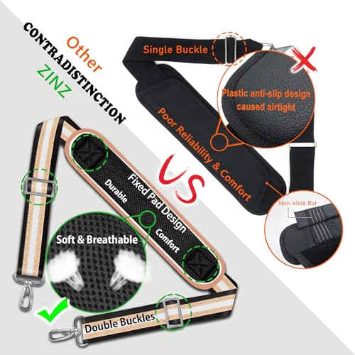 Image of ZINZ 57 inch Adjustable Bag Straps Replacement with Thick Fixed Pad