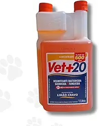 Desinfetante Bactericida Concentrado Cães Gatos Pet Casa 1 Litro Tira Cheiro Fezes e Urinas Herbal Lavanda Alfazema Limão Cravo (Limão-Cravo)