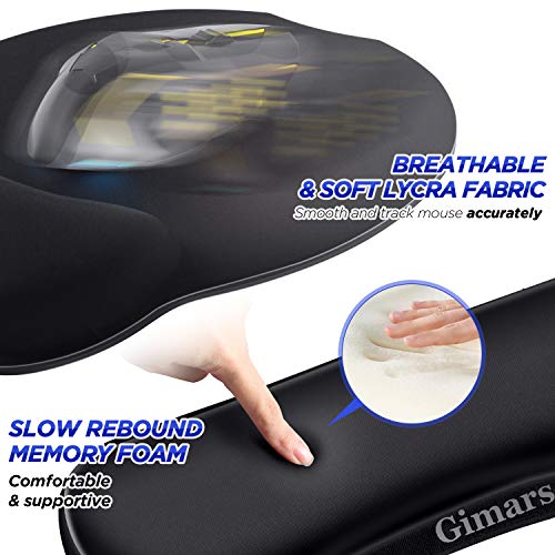 image for Gimars Upgrade Enlarge Superfine Fibre Soft Smooth Gel Ergonomic Mouse