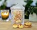 Elegant Crystal Candy Jar with Lid, Glass Biscuit Jar – Cookie Jar for Food Storage and Organization – 24 ounce Diamond-faceted Crystal Dish