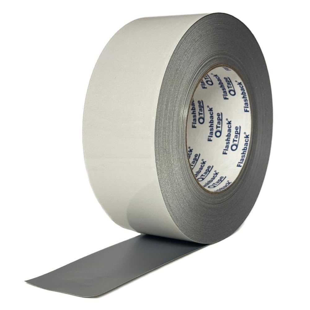 FlashBack Iron-On Reflective Tape - Heat Activated Hi Vis Silver Reflective Tape UK (50mm x 10 Metres)