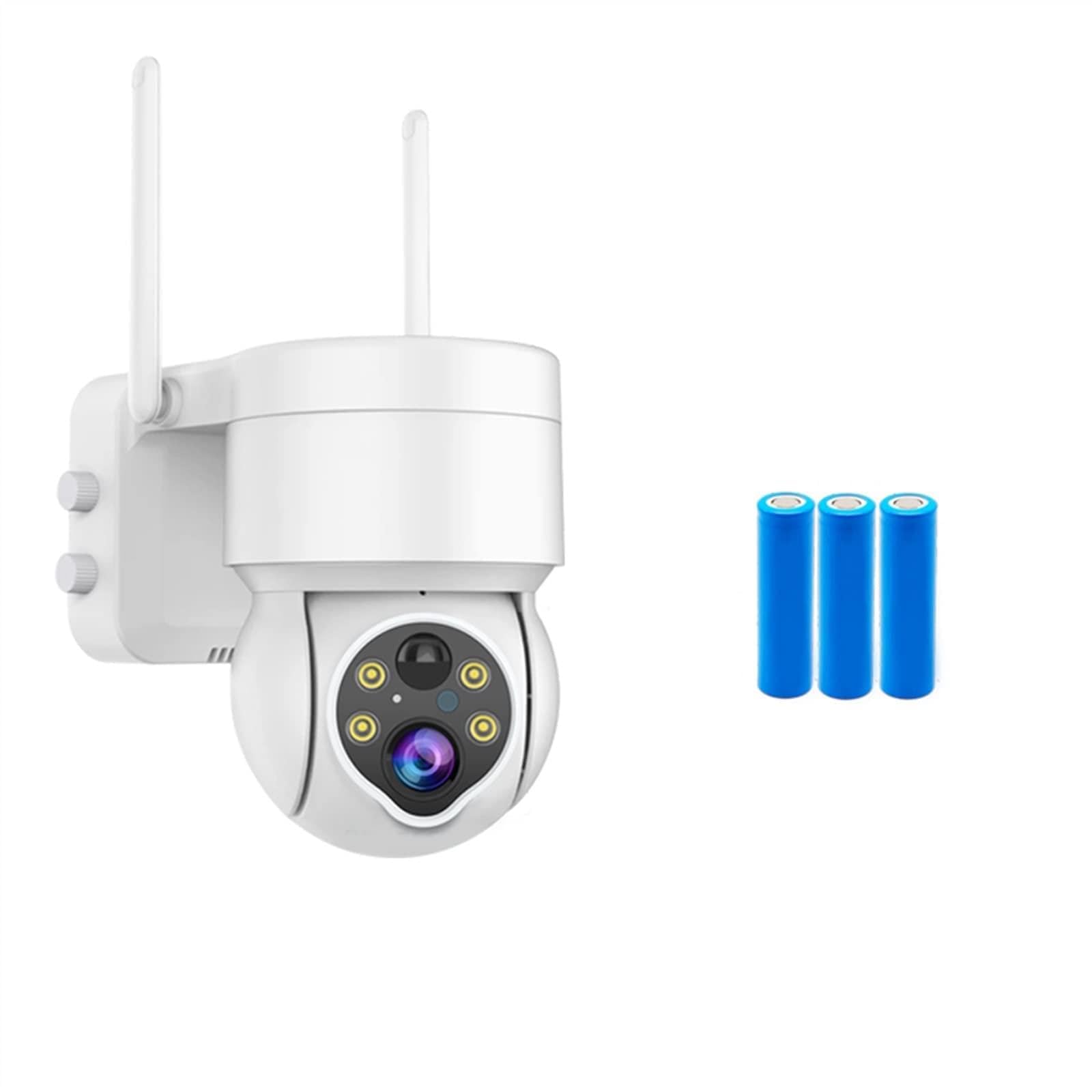 MKHJKIOII Security Camera, Solar Camera Outdoor Wireless PTZ 3MP Security Panel Surveillance Two Way Audio PIR Detect CCTV(3MP WIFI CAMERA)