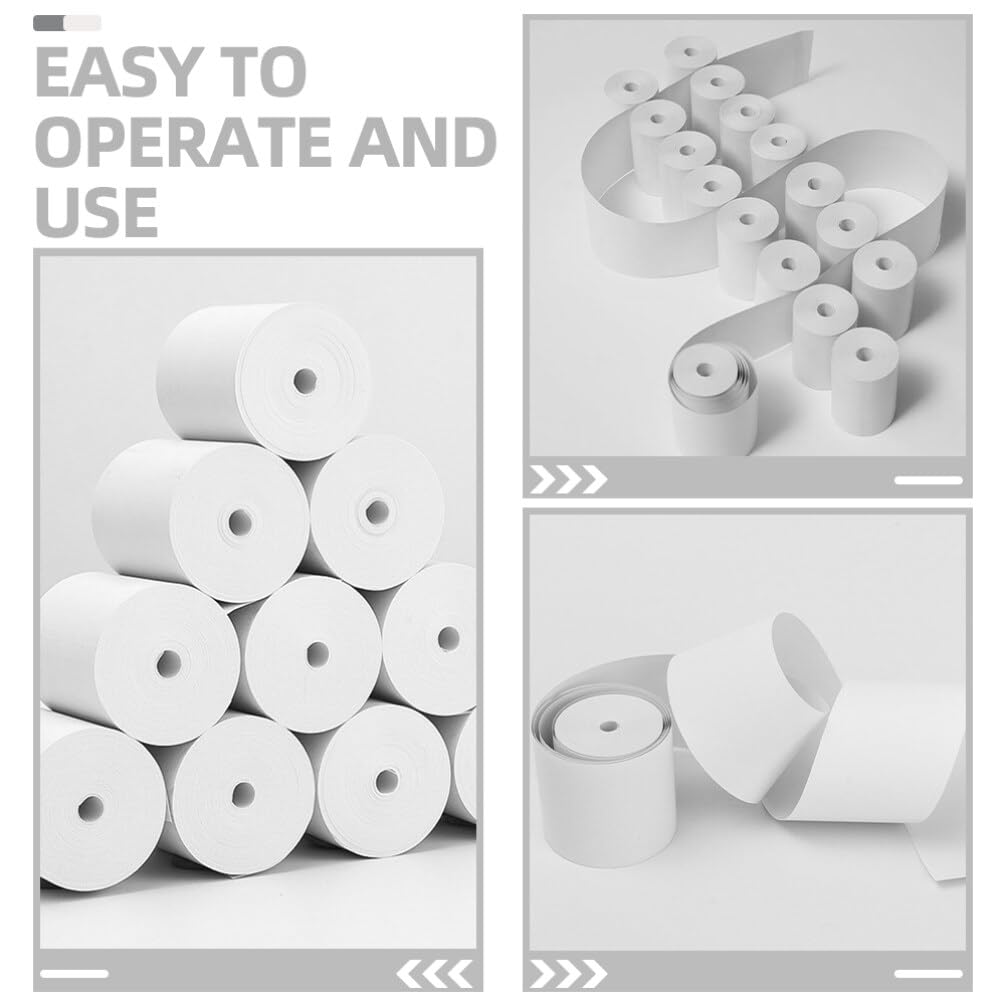 Rollo de Papel Térmico Blanco 25 Rollos para Recibos Impresora
