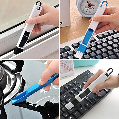 Garden Of Arts Plastic Corners & Edges Dust Cleaning Brush For Window Frame, Keyboard With Mini Dustpan Window Cleaner Brush(Multiucoloured) 1