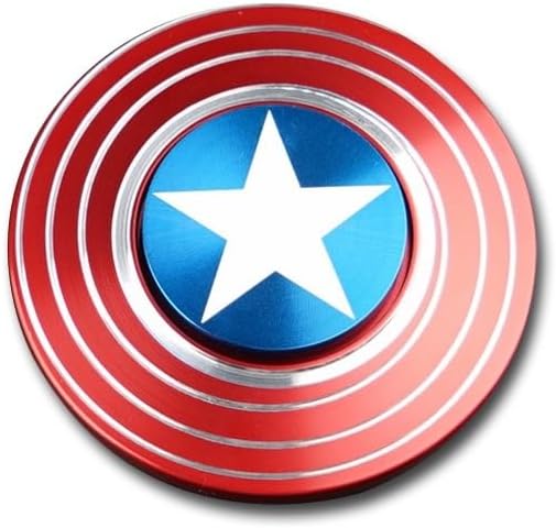 Capt America Shield Metal Spinner Hand Spinner Stress Relieve Toys for Kids and Adults