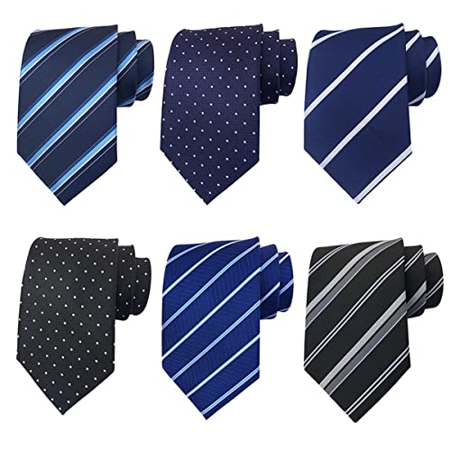 Image of Men's Necktie Classic Silk Tie Woven Jacquard Neck Ties 9 PCS