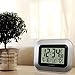 La Crosse Technology WT-8005U-S Atomic Digital Wall Clock with Indoor Temperature, Silver