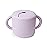 mushie Silicone Snack Cup | Spill Proof Food Container for Toddler and Baby (Soft Lilac)
