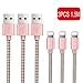 Produktbild Zeuste 3 * 1.5M Phone Ladekabel USB Kabel für Phone X/XR/Max 8/8 Plus 7/7 Plus 6 Plus/6/5/5S/6s Pad Mini/Air/Pro Pod 5/ Pod7(ROSA)