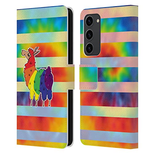 Étui portefeuille Samsung S23+ 5G housse cuir Grace Illustration Lama
