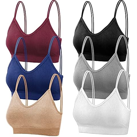 Thrilez 6Pcs V Neck Cami Bras Set Cover