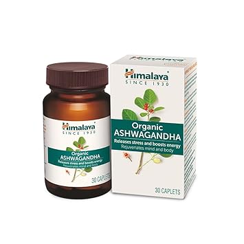 Himalaya Organic Ashwagandha 670Mg Tablet |Helps Release Stress | Rejuvenates Mind And Body | General Wellness | Pack Of 30 - image, photos
