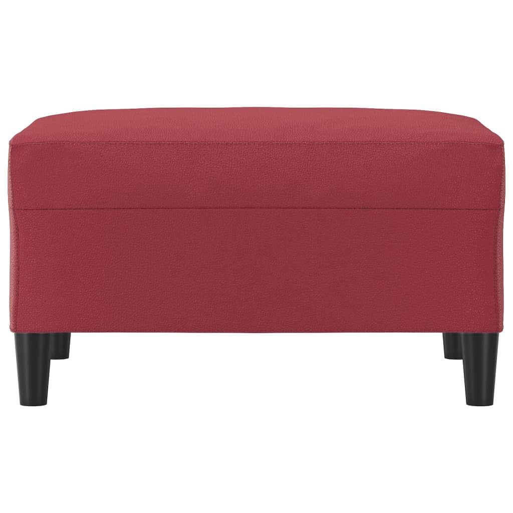 vidaXL Repose-Pied Rouge Bordeaux 70x55x41 cm Similicuir