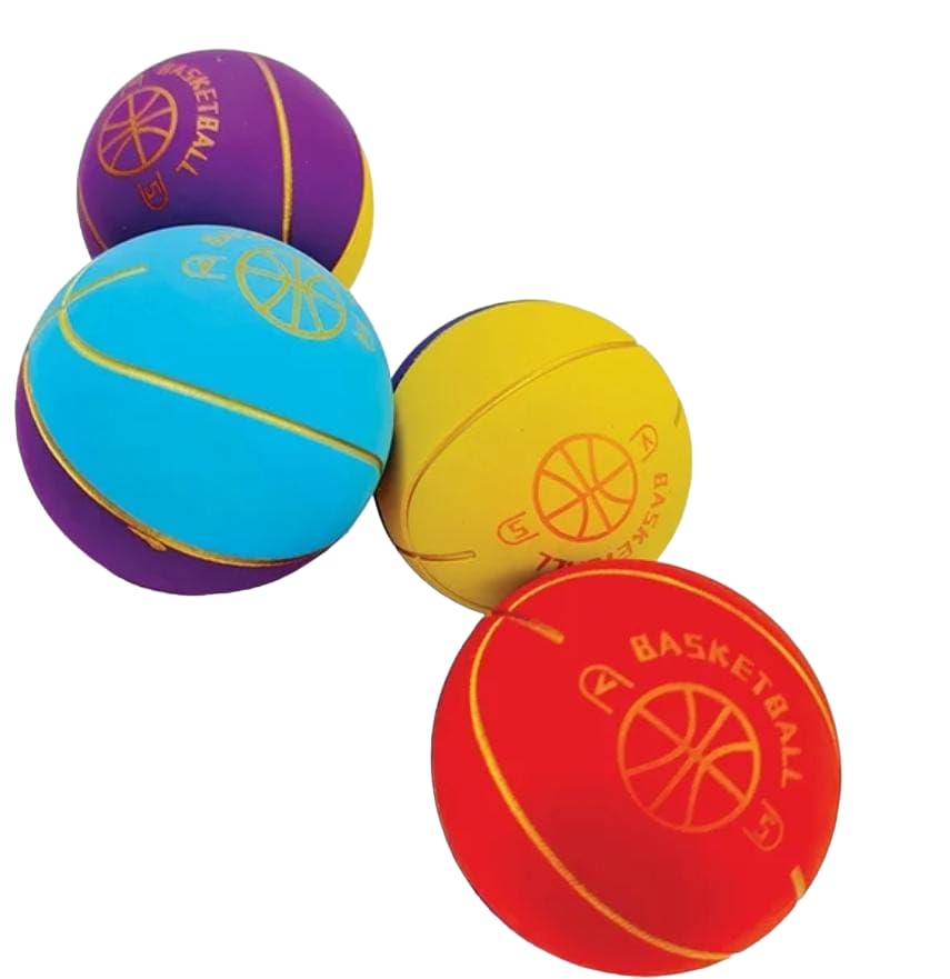 Prisma Collections 2 Piece high Bouncy Super Anti Stress Cool Color Ball for Kids Soft Rubber Beach Garden Outdoor Indoor Picnic Cricket Ball (2 pc Random Color)