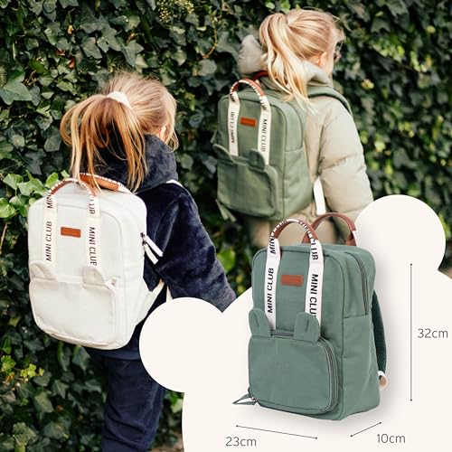 Compartiment boite à repas dans ce sac à dos enfant CHILDHOME coton - 3