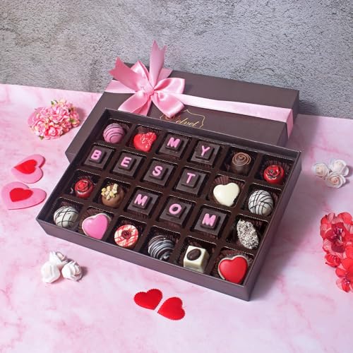 Image of Velvet Fine Chocolates: Indulgent Sweet Treats Gift Basket (24 Chocolates & Treats)