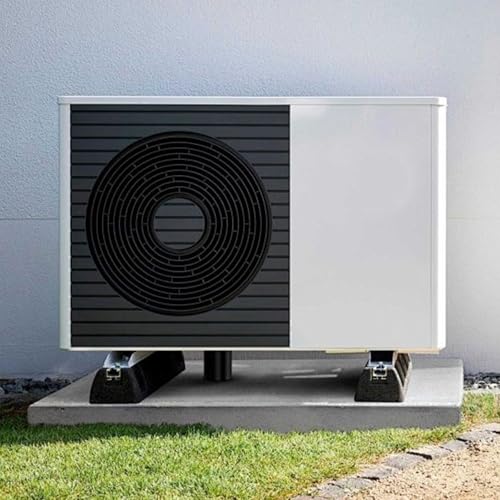 Base de montage caoutchouc climatisation : lot de 4 pads au sol pour split et générateur
