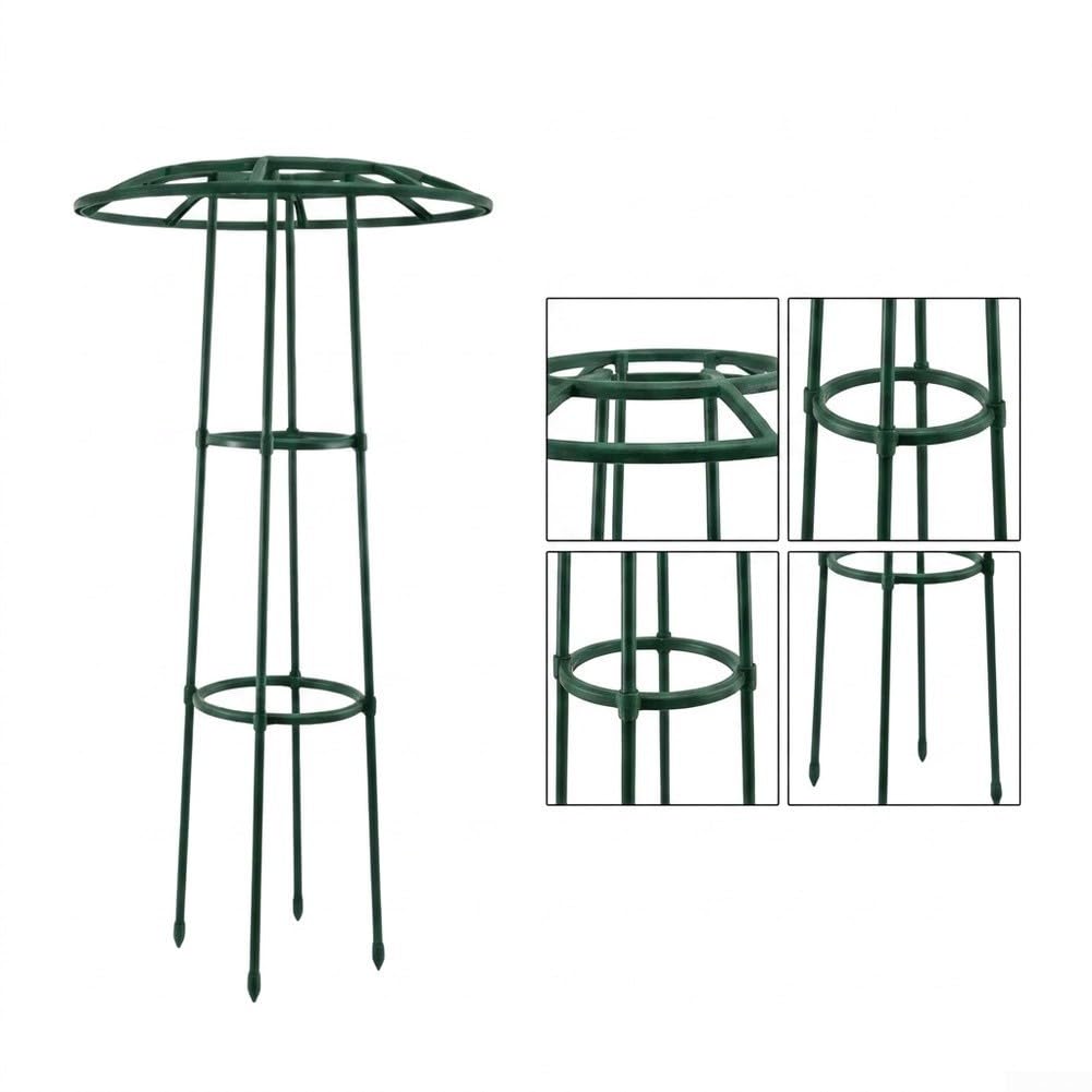 Pflanzenrankhilfe Grün Kunststoff Eisen Robust(116cm)