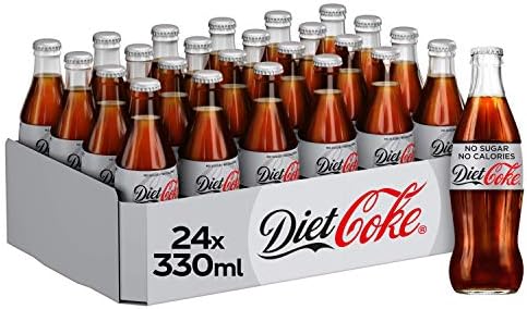 Diet Coke 24 x 330ml Glass Bottles