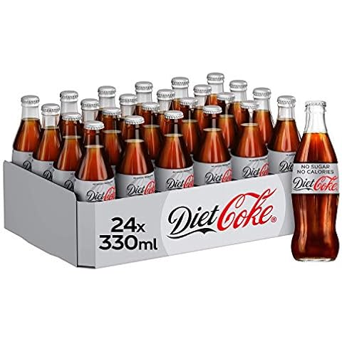 Diet Coke 24 Glass Bottles, 330ml Each Cover