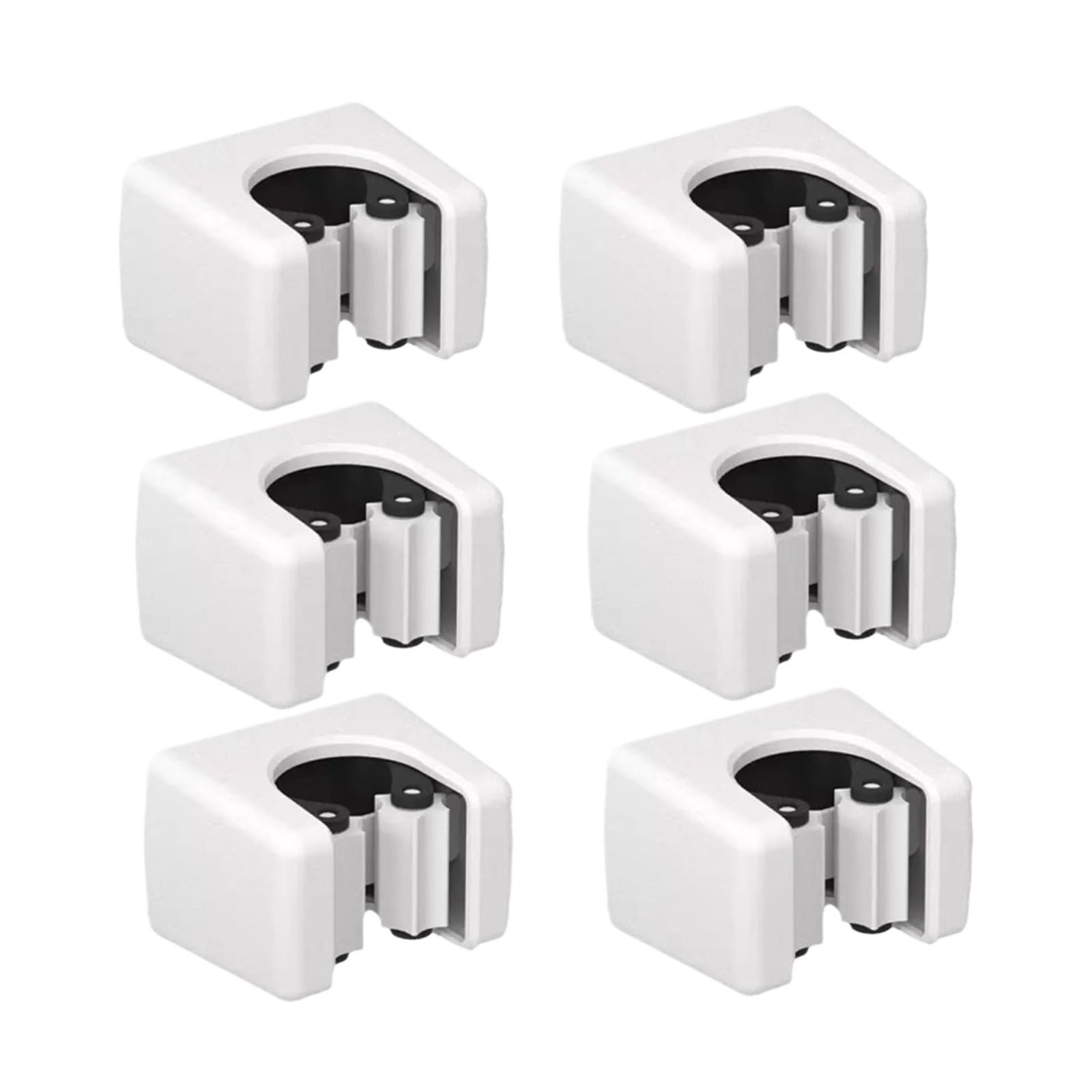 Zguouzantye 6Pcs Wall Mount Mop Broom Holder