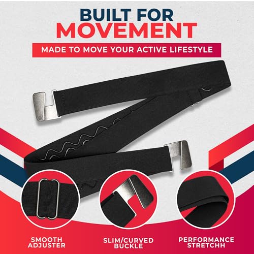Image of ONE-BELT No Show Invisible Elastic Belts for Women & Men 1.30 inch inch adjustable Non Slip Zero Bulk. Designed in USA.
