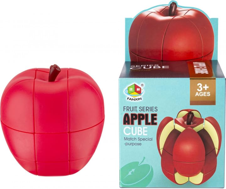 Kiditos Fruit Cube Apple Shaped Magic Cube Speed Puzzle Twisty Educational Toy for Kids-image-31
