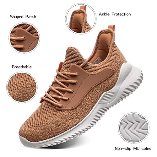 Image of Akk Womens Walking Shoes - Slip On Tennis Running Shoes Memory Foam Lightweight Work Sneakers for Indoor Outdoor Gym