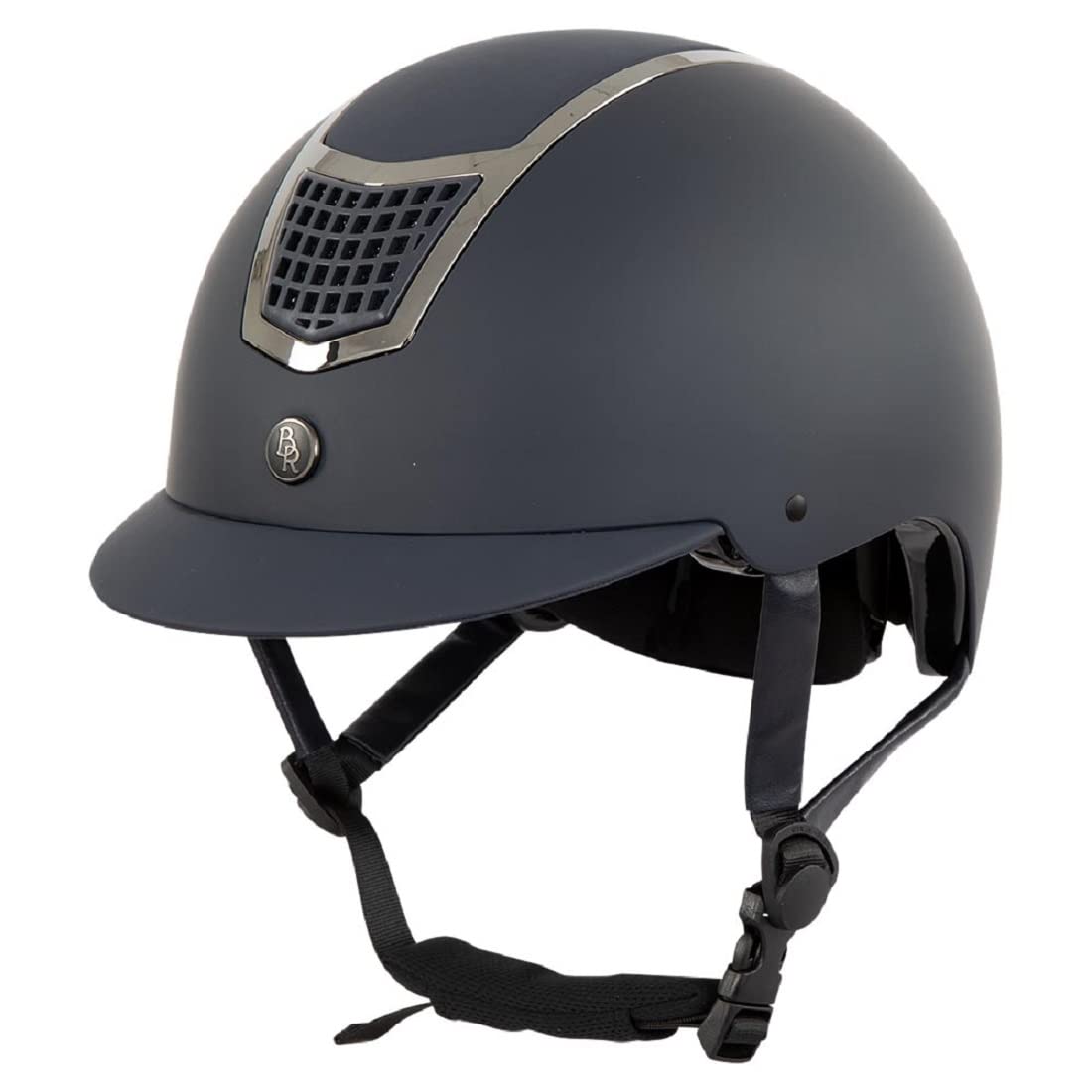 BR Lambda Painted - Casco de equitación (talla 56-58), color azul marino