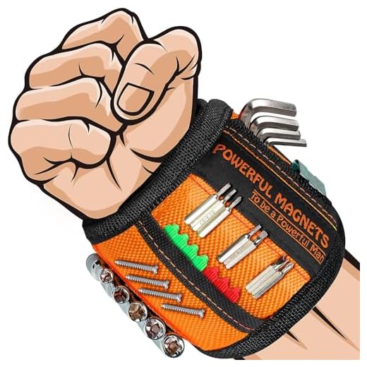 Cadeau Homme Original Bricolage Outillage - Idee Cadeau Homme Noel Gadget Insolite Utile Outil Multifonction, Cadeaux Papa Noel Bracelet Magnetique Homme, Cadeau Saint Valentin, Cadeau Fete des Peres
