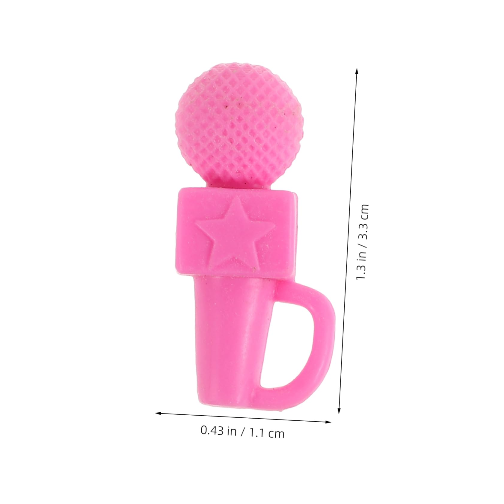 ifundom 50pcs Kids Pink Mini Microphone Toy for Girls Simulated Microphone Speaker for Toddlers