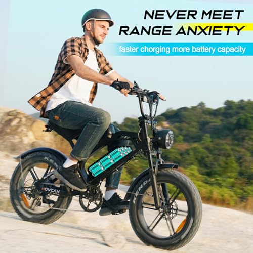 Tamobyke V20 Series Electric Bike for Adults, 1000W/2000W 28/32MPH 48V 15/18.2AH E-Bike, 20" x4.0 Fat Tire Electric Dirt Bike, Electric Motorcycle Moped Ebike (V20-H)