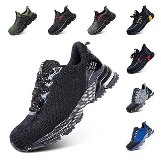 Zapatos de Seguridad para Hombre Mujer Zapatos de Trabajo Calzado de Seguridad Zapatillas Seguridad S2 S1 S3 Puntera de Acero A Nergo Tamaño 43