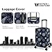 HYPER VENTURE Washable Luggage Cover - Fashion Suitcase Protector Fits 31-32 Inch Luggage (Sparkler, XL)