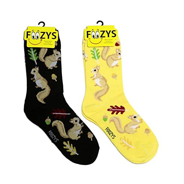 Foozys Damen Crew Socken | Spaß Coole Mode-Neuheitssocken mit Sportthema | 2 Paar