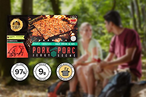 Golden Nest Pork Jerky, Gluten Free, Healthy Homemade Style BBQ Meat From Gourmet USA Pork, Award Winning Premium BakKwa, 6 Ounces (Honey Teriyaki) - Thumbnail 6