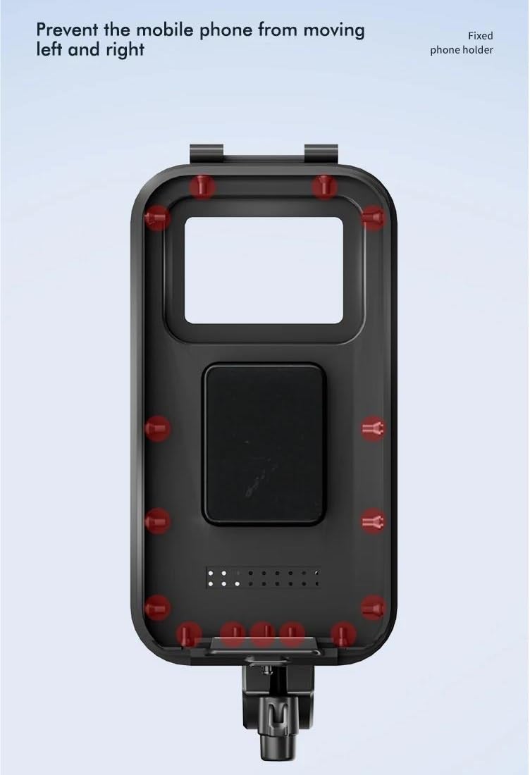 Supporto Telefono Bici Moto Impermeabile Anti-Appannamento GPS Tubo Singolo Adatto A Motocicli E Biciclette