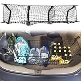 Three Pocket Pickup Truck Cargo Net Fit for Dodge Ram 1500 2013-2019 Cargo Organizer Storage Net