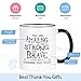 Cabtnca Inspirational Coffee Mug - You're Amazing And Strong And Brave, Strong Women's Gift, Encouragement Thank You Gift for Men, 11Oz